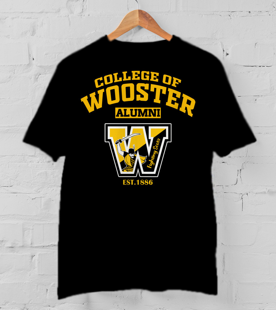 College Of Wooster Alumni Fighting Scots Est. 1886 T-Shirt