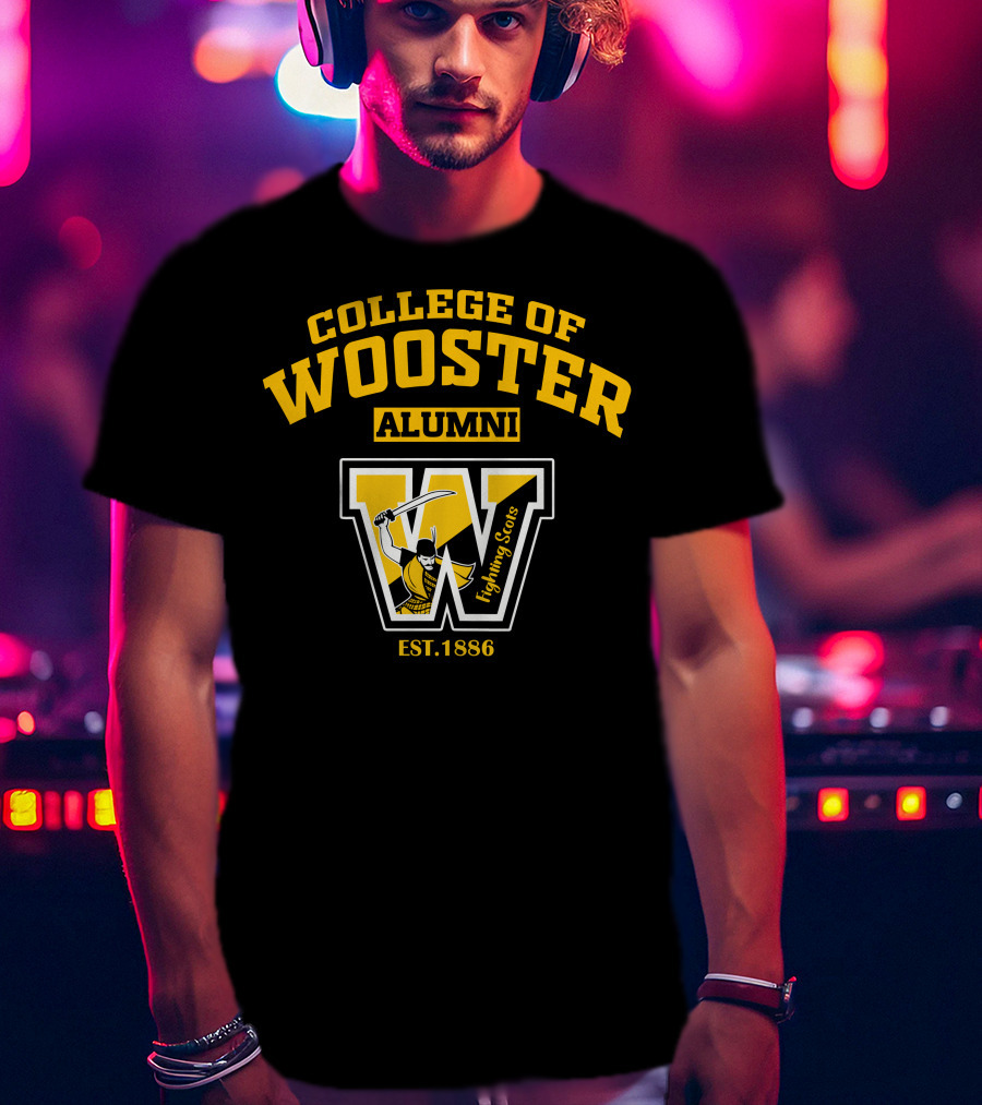College Of Wooster Alumni Fighting Scots Est. 1886 T-Shirt