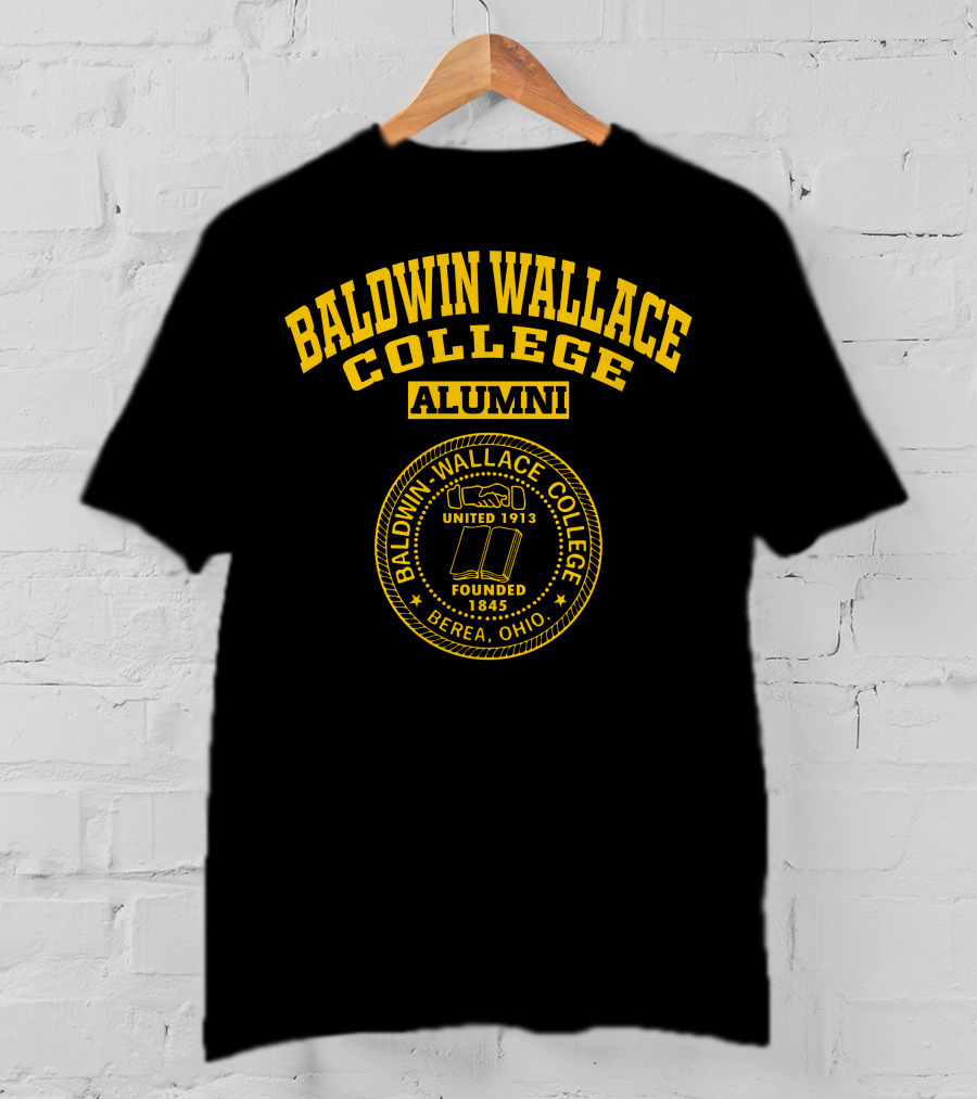 Baldwin Wallace College Alumni Logo United 1913 Founded 1845 Berea Ohio T-Shirt