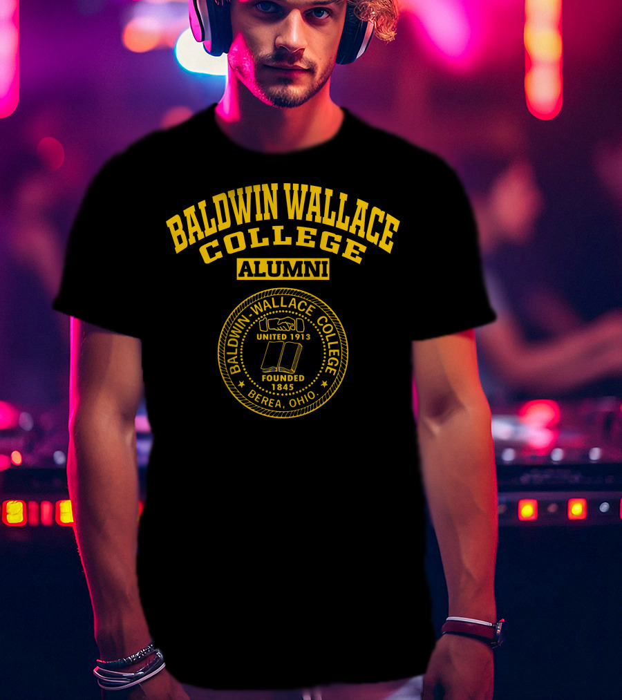 Baldwin Wallace College Alumni Logo United 1913 Founded 1845 Berea Ohio T-Shirt