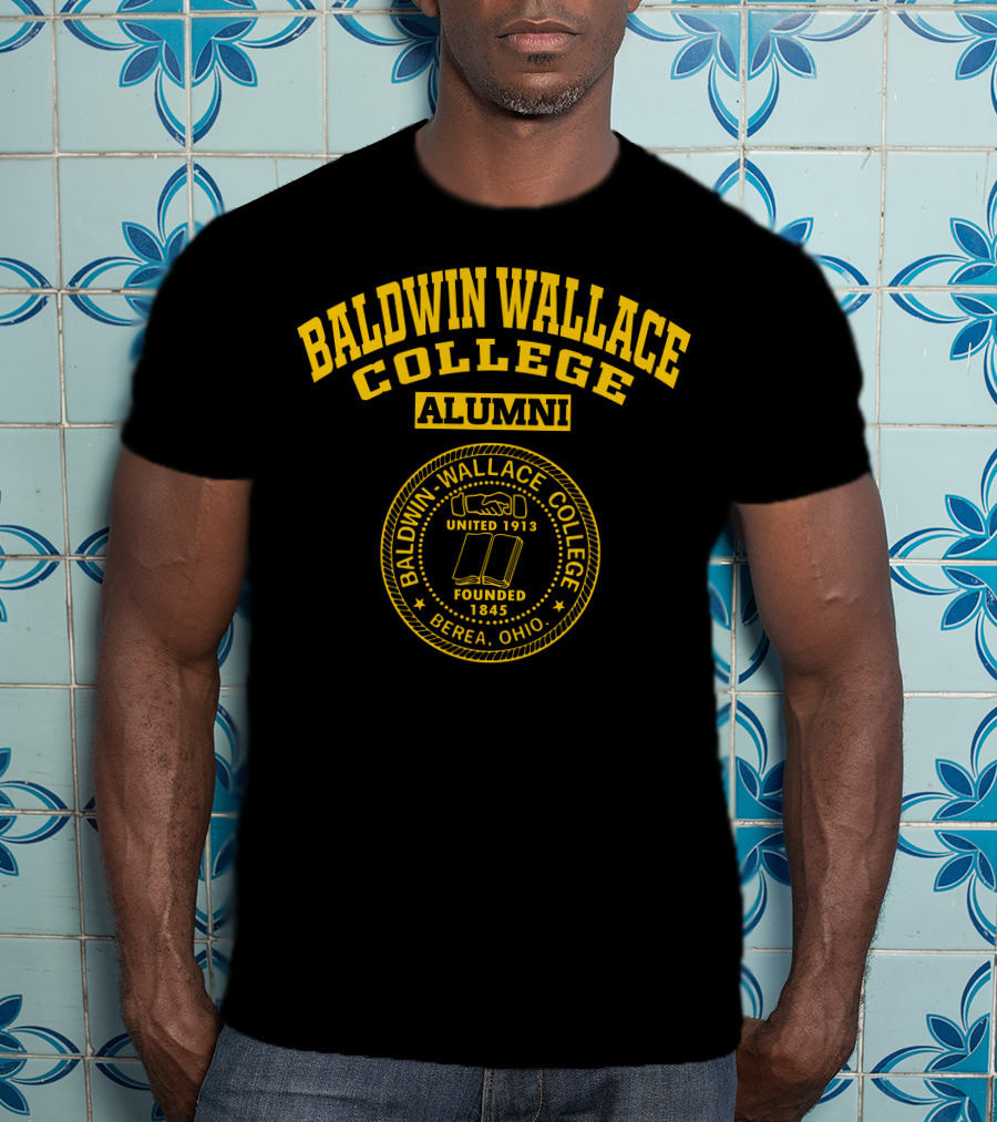 Baldwin Wallace College Alumni Logo United 1913 Founded 1845 Berea Ohio T-Shirt
