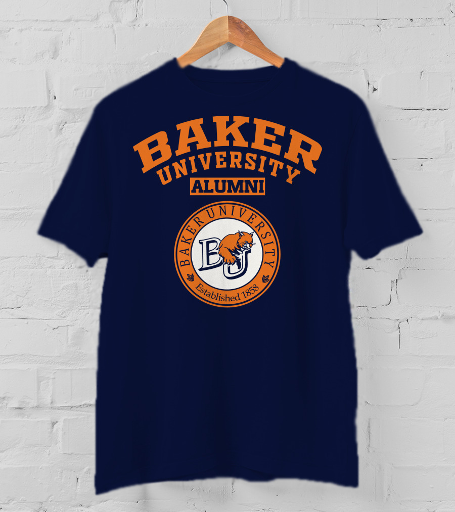 Baker University Alumni Established 1858 Wildcat Logo BU T-Shirt