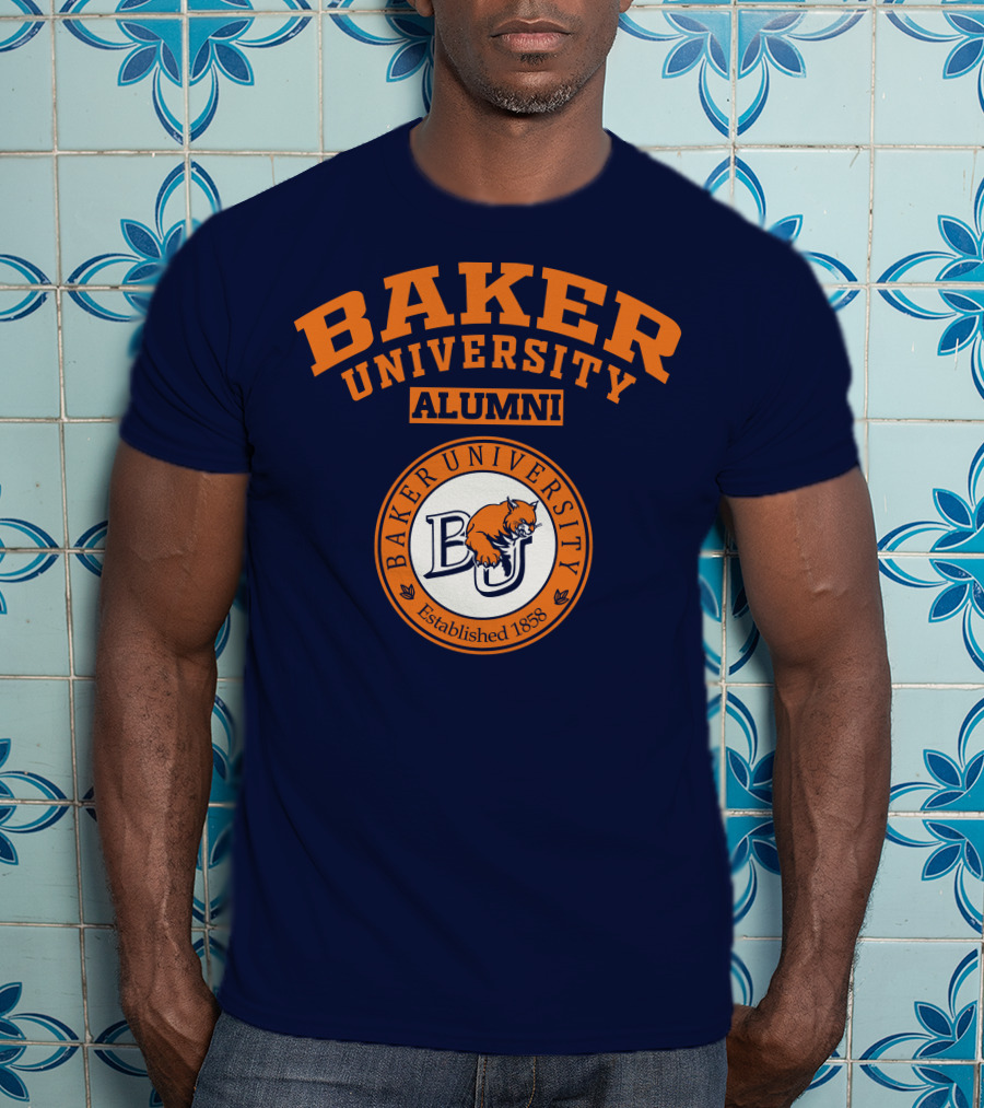 Baker University Alumni Established 1858 Wildcat Logo BU T-Shirt