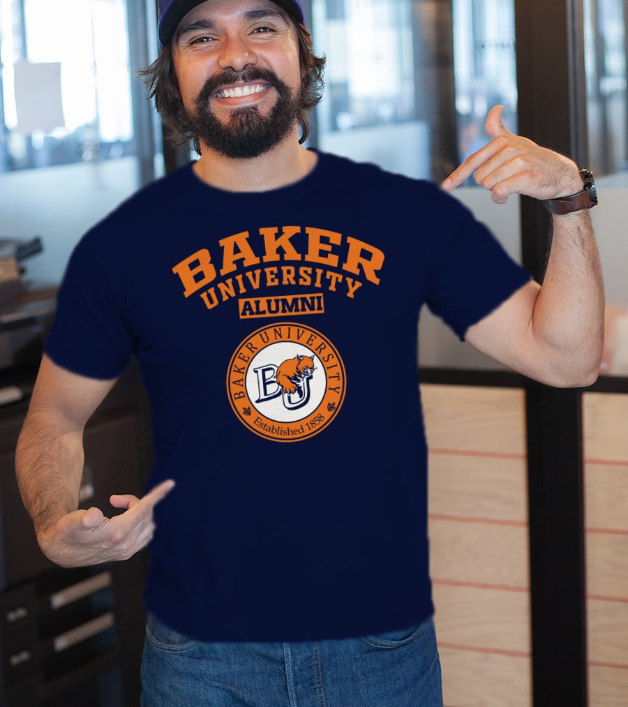 Baker University Alumni Established 1858 Wildcat Logo BU T-Shirt