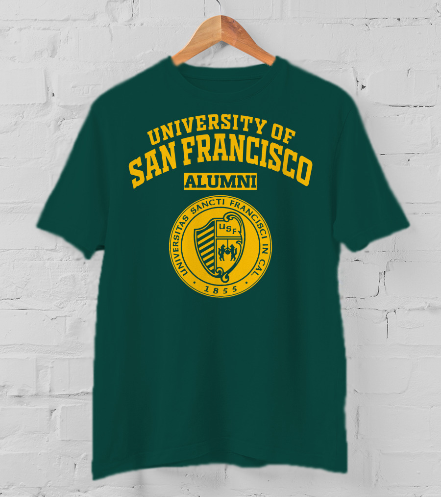 University Of San Francisco Alumni Universitas Sancti Francisci IN Cal 1855 Usf T-Shirt