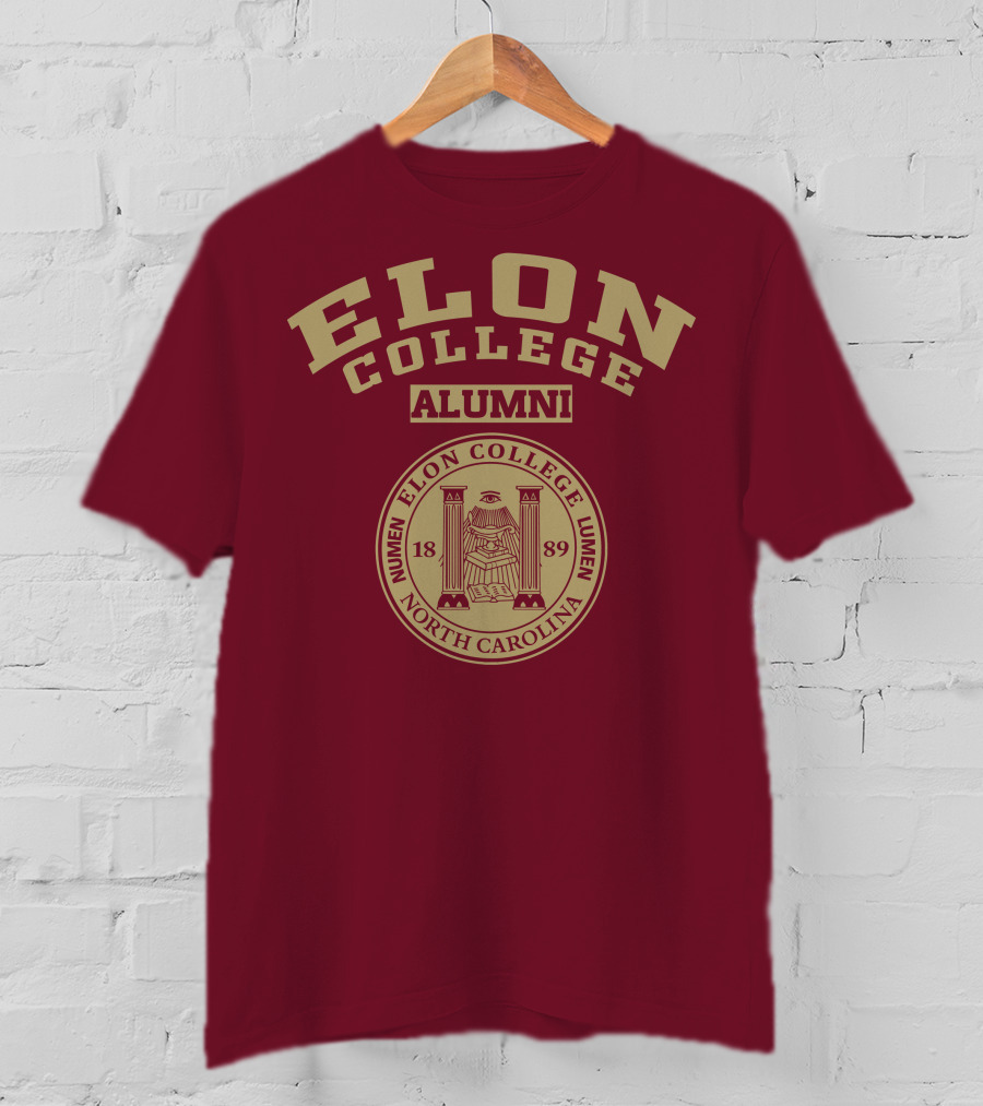 Elon College Alumni Numen Lumen 1889 North Carolina T-Shirt