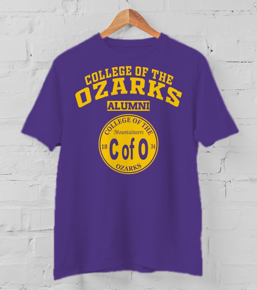 College Of The Ozarks Alumni CofO Mountaineers 1834 T-Shirt