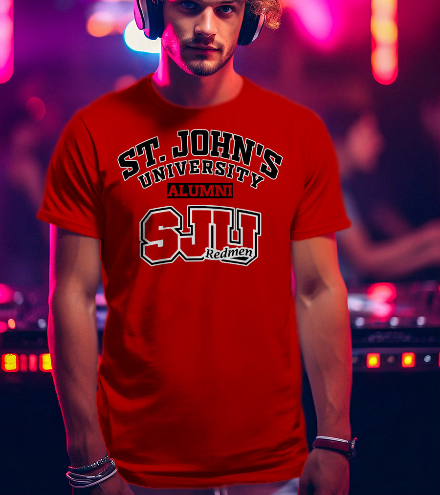 St John's University Alumni SJU Redmen T-Shirt