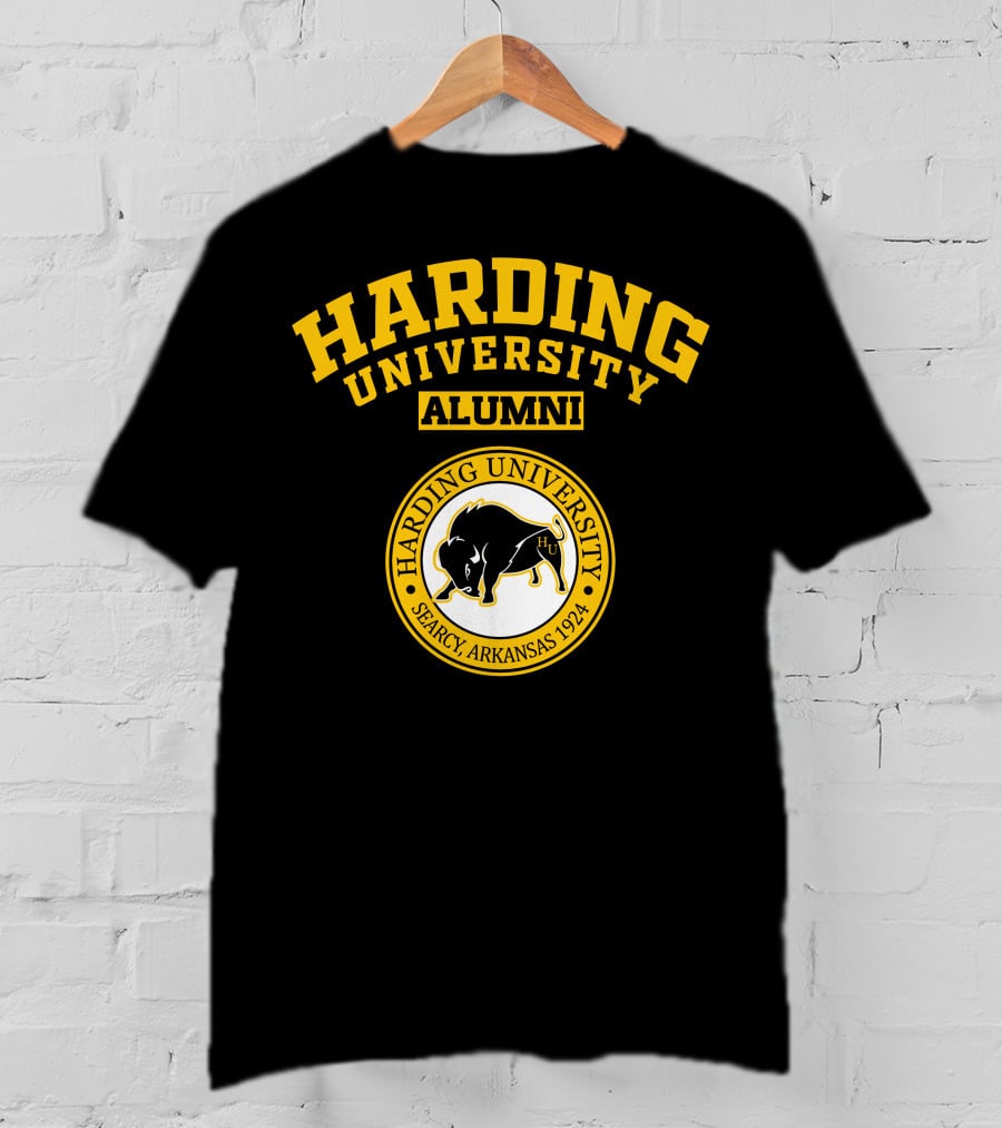 Harding University Alumni Searcy Arkansas 1924 Logo With Bison T-Shirt