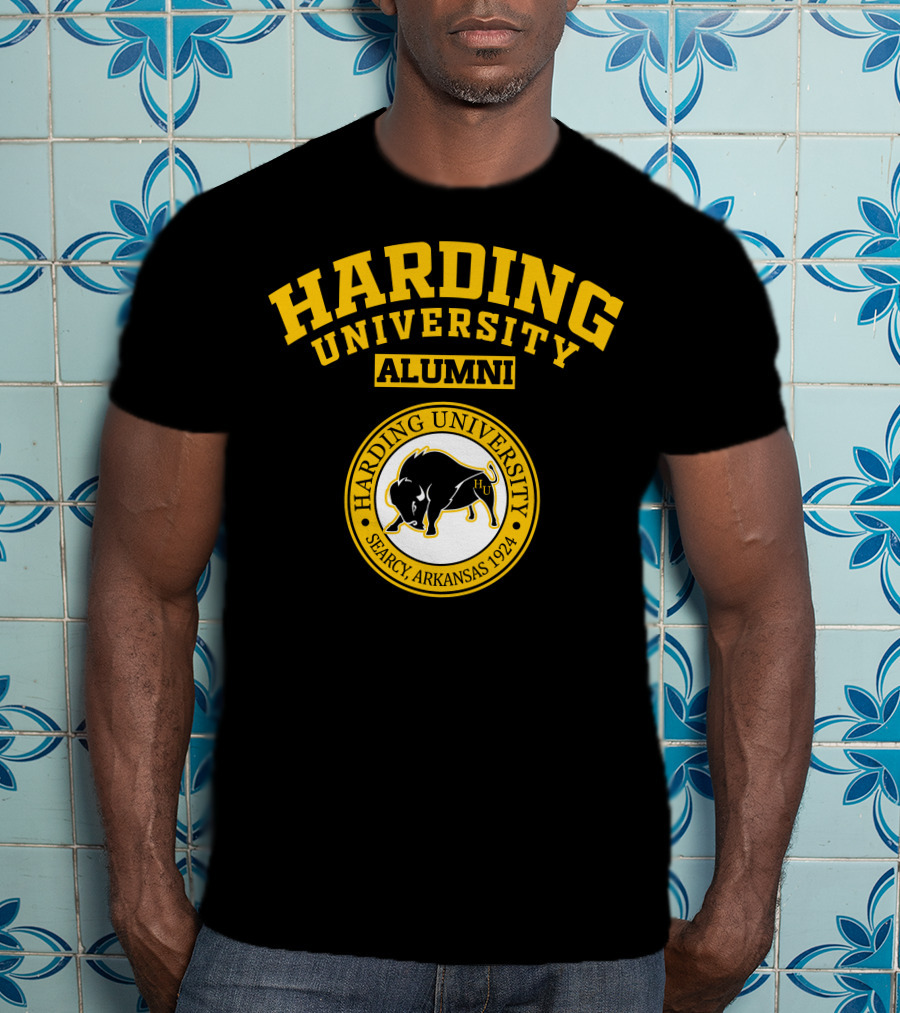 Harding University Alumni Searcy Arkansas 1924 Logo With Bison T-Shirt