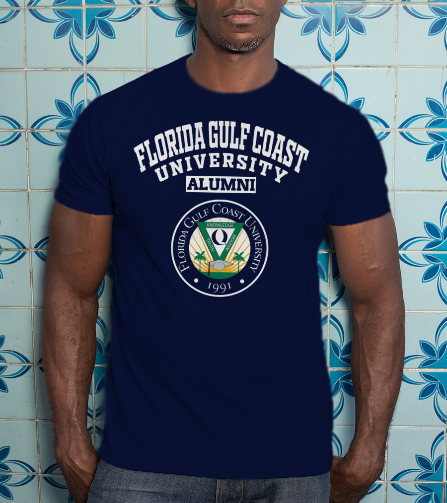 Florida Gulf Coast University Alumni Logo 1991 Crest T-Shirt