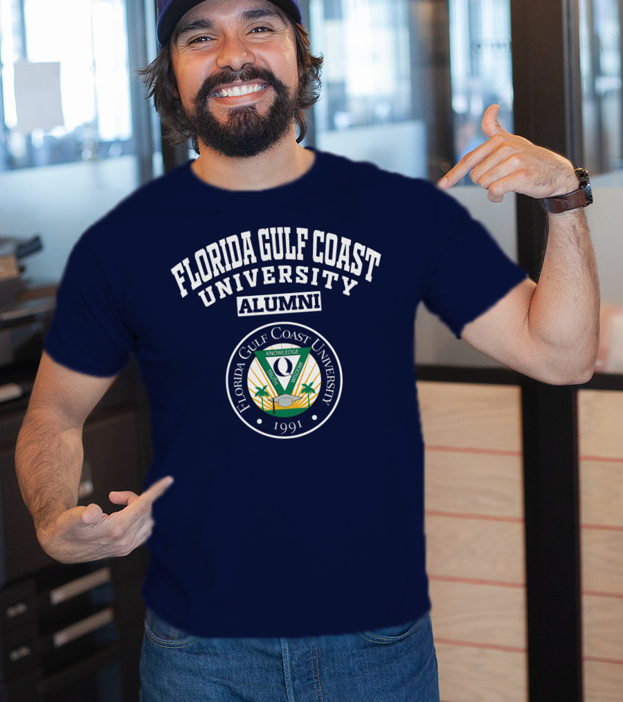 Florida Gulf Coast University Alumni Logo 1991 Crest T-Shirt
