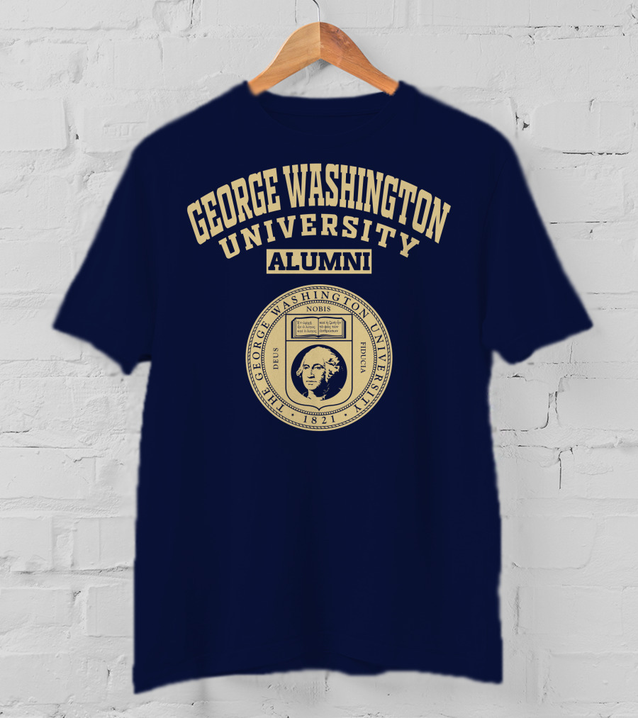 George Washington University Alumni 1821 Seal Nobis Deus Fiducia T-Shirt