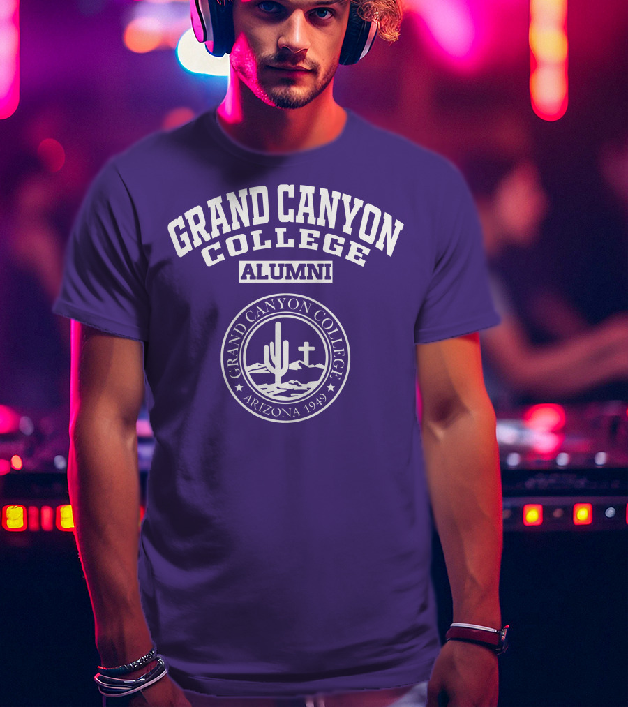 Grand Canyon College Alumni Arizona 1949 Cactus Cross Seal T-Shirt
