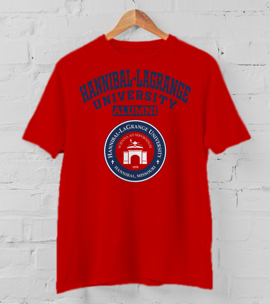 Hannibal-LaGrange University Alumni Scientia Ad Serviendum 1858 Hannibal Missouri T-Shirt
