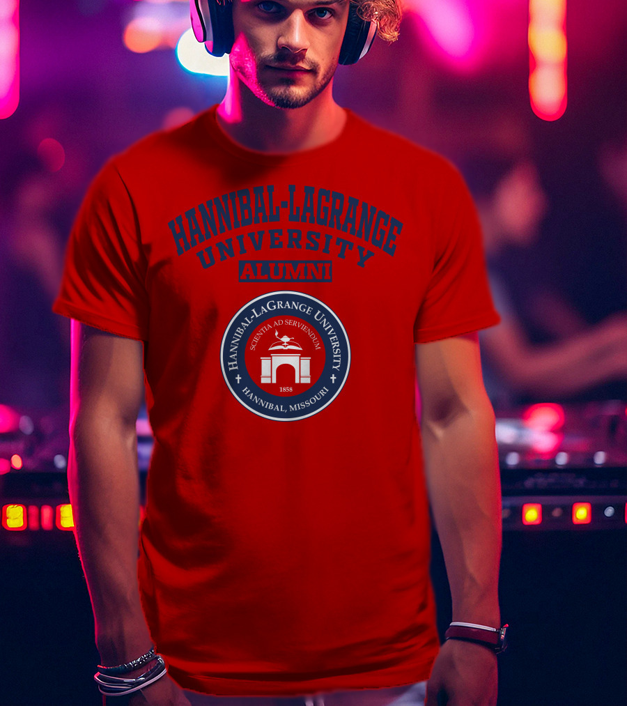 Hannibal-LaGrange University Alumni Scientia Ad Serviendum 1858 Hannibal Missouri T-Shirt