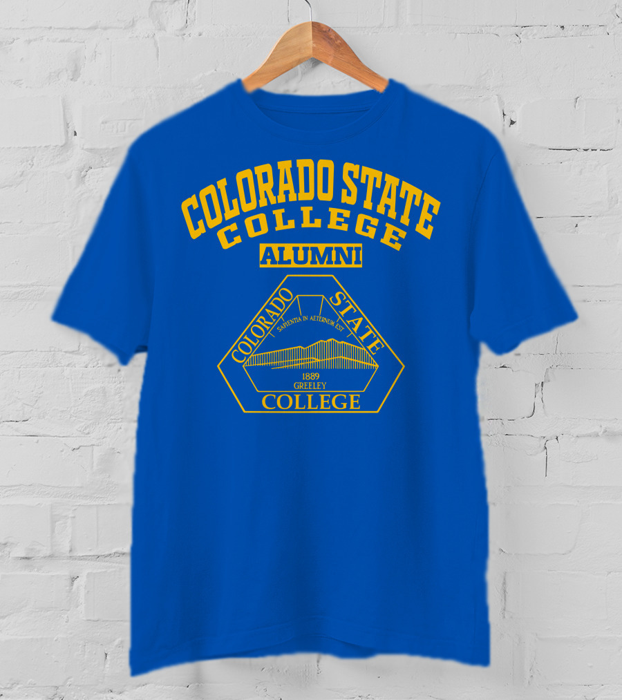 Colorado State College Alumni 1889 Greeley T-Shirt