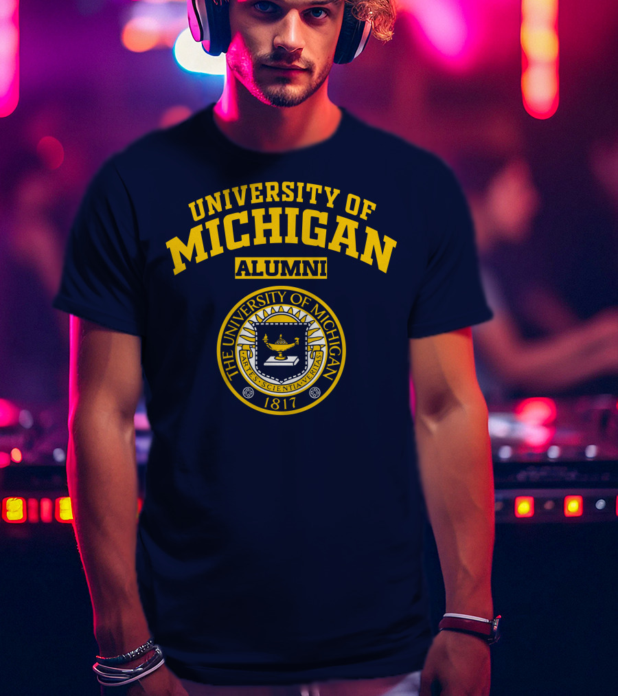University Of Michigan Alumni 1817 Seal T-Shirt