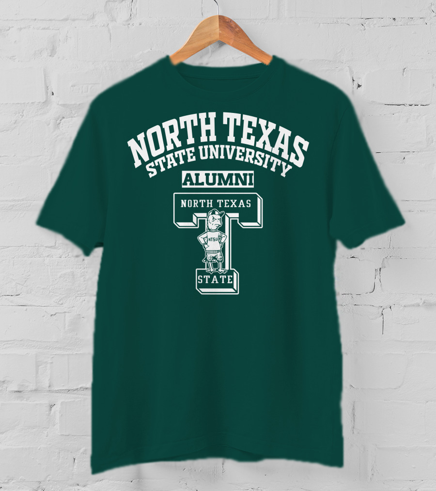 North Texas State University Alumni NTSU State T-Shirt