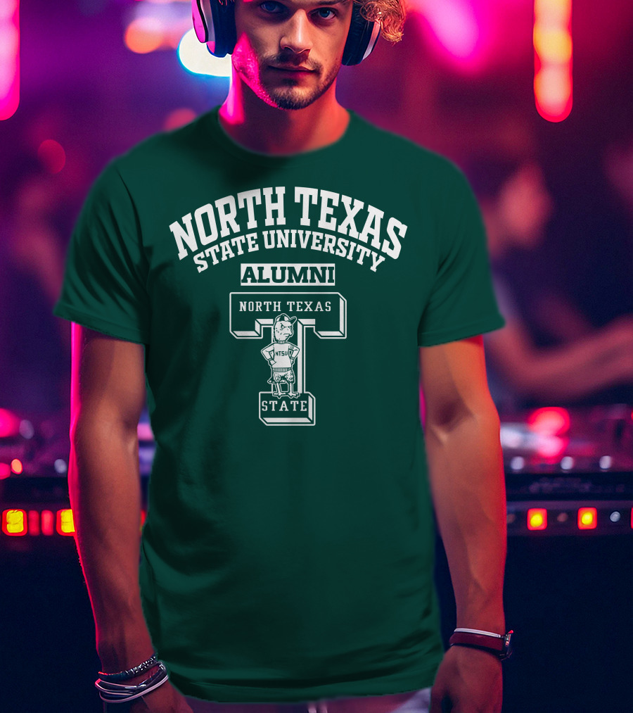North Texas State University Alumni NTSU State T-Shirt