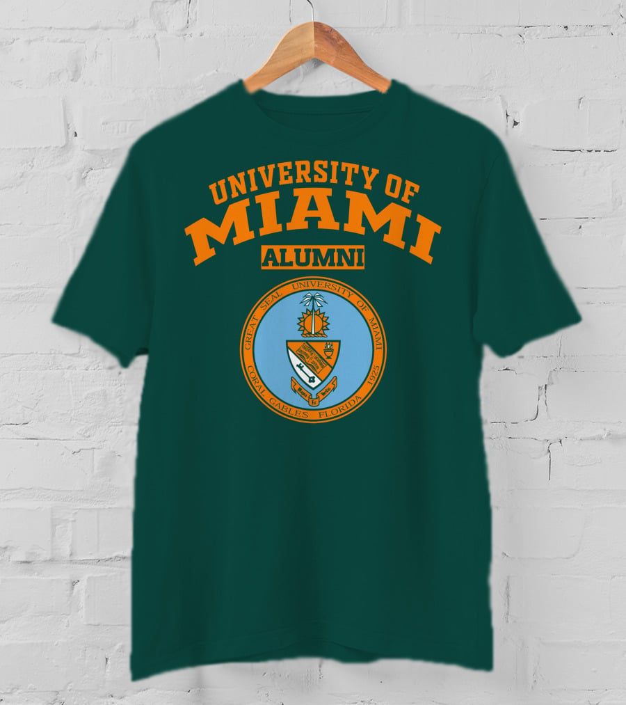 University Of Miami Alumni Great Seal Coral Gables Florida 1925 T-Shirt