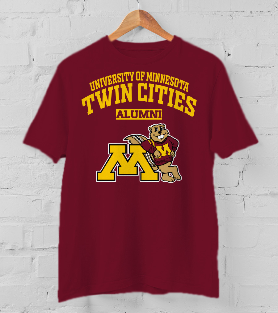 University Of Minnesota Twin Cities Alumni Goldy Gopher M T-Shirt