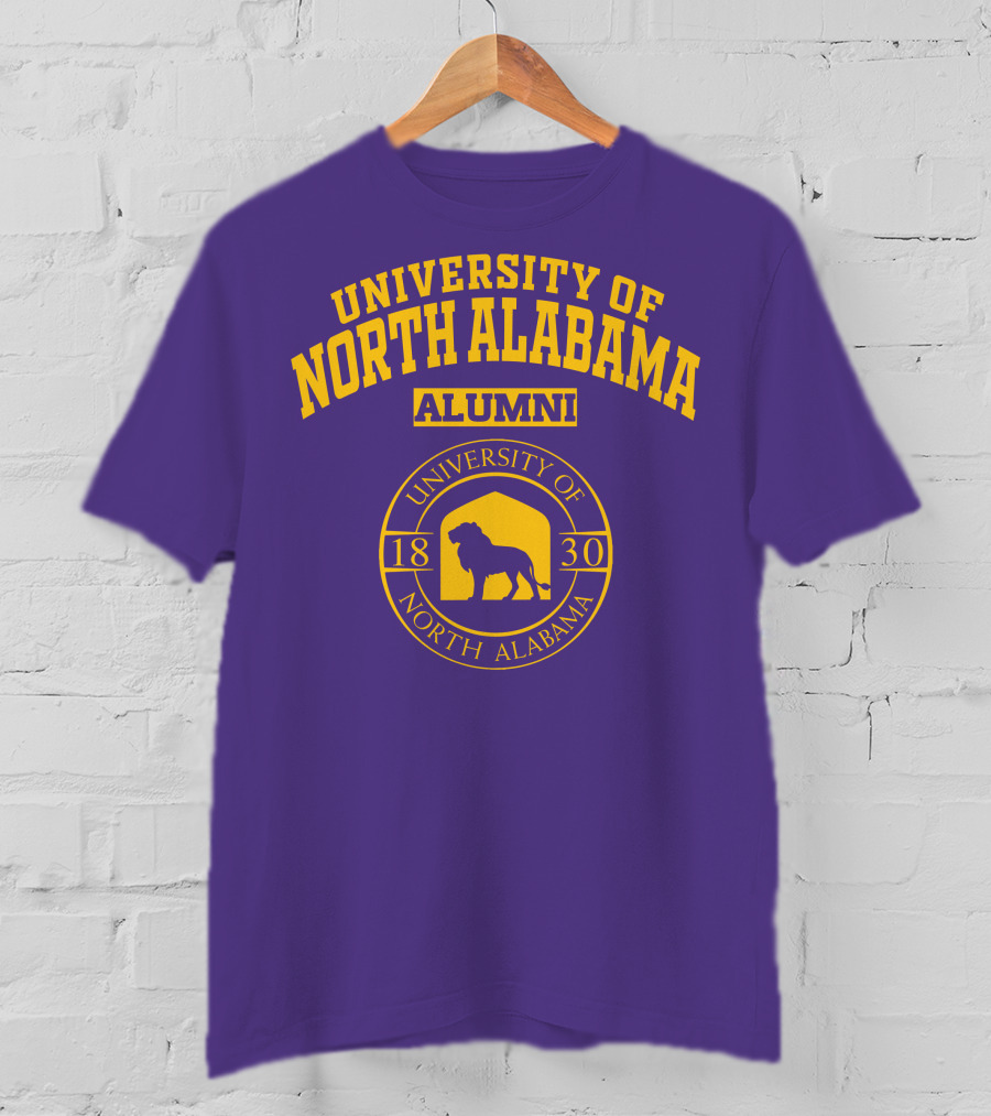 University Of North Alabama Alumni 1830 Lion Seal T-Shirt