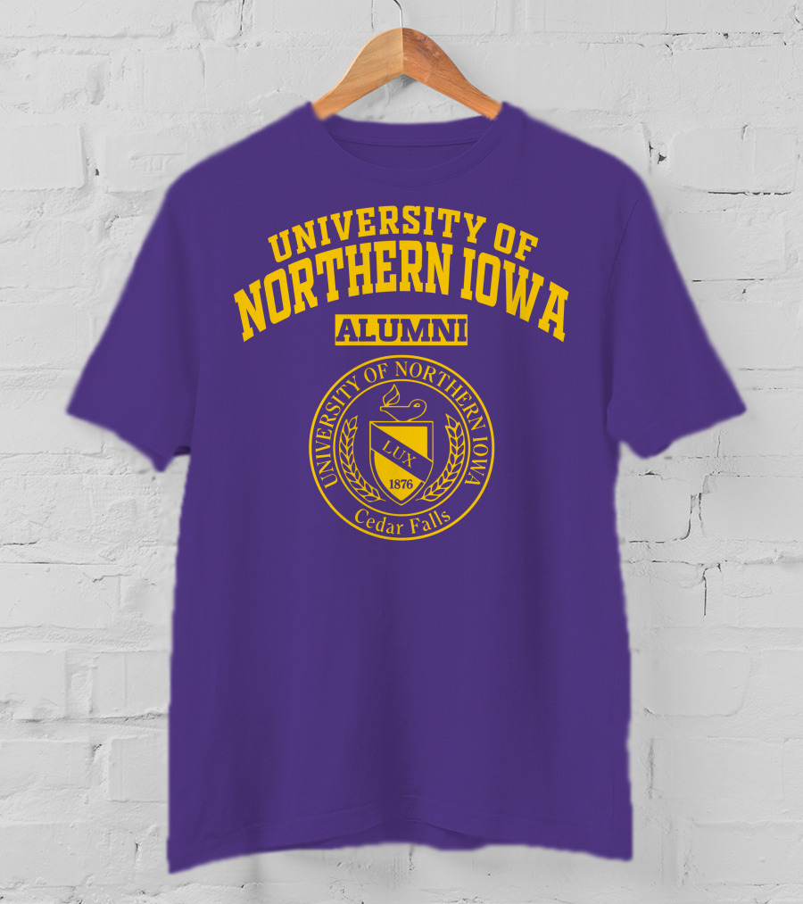 University Of Northern Iowa Alumni Cedar Falls 1876 Lux T-Shirt