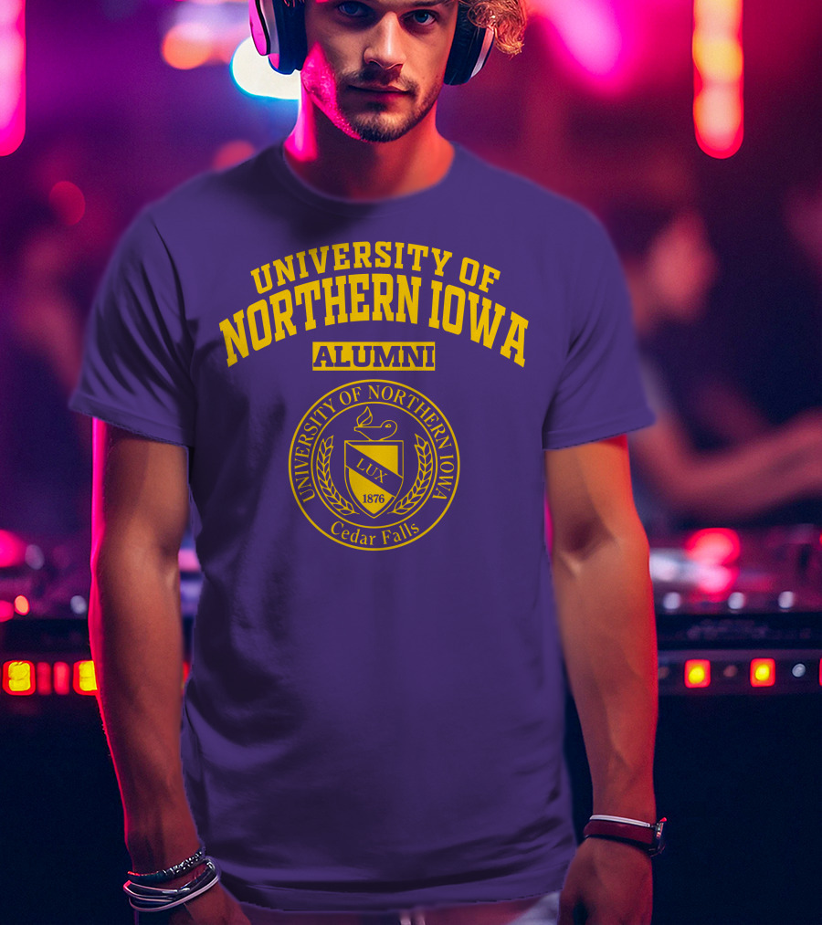 University Of Northern Iowa Alumni Cedar Falls 1876 Lux T-Shirt