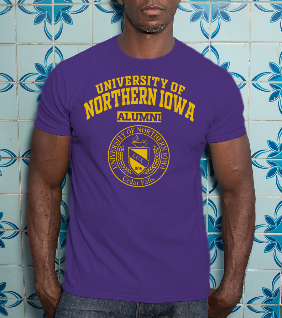 University Of Northern Iowa Alumni Cedar Falls 1876 Lux T-Shirt