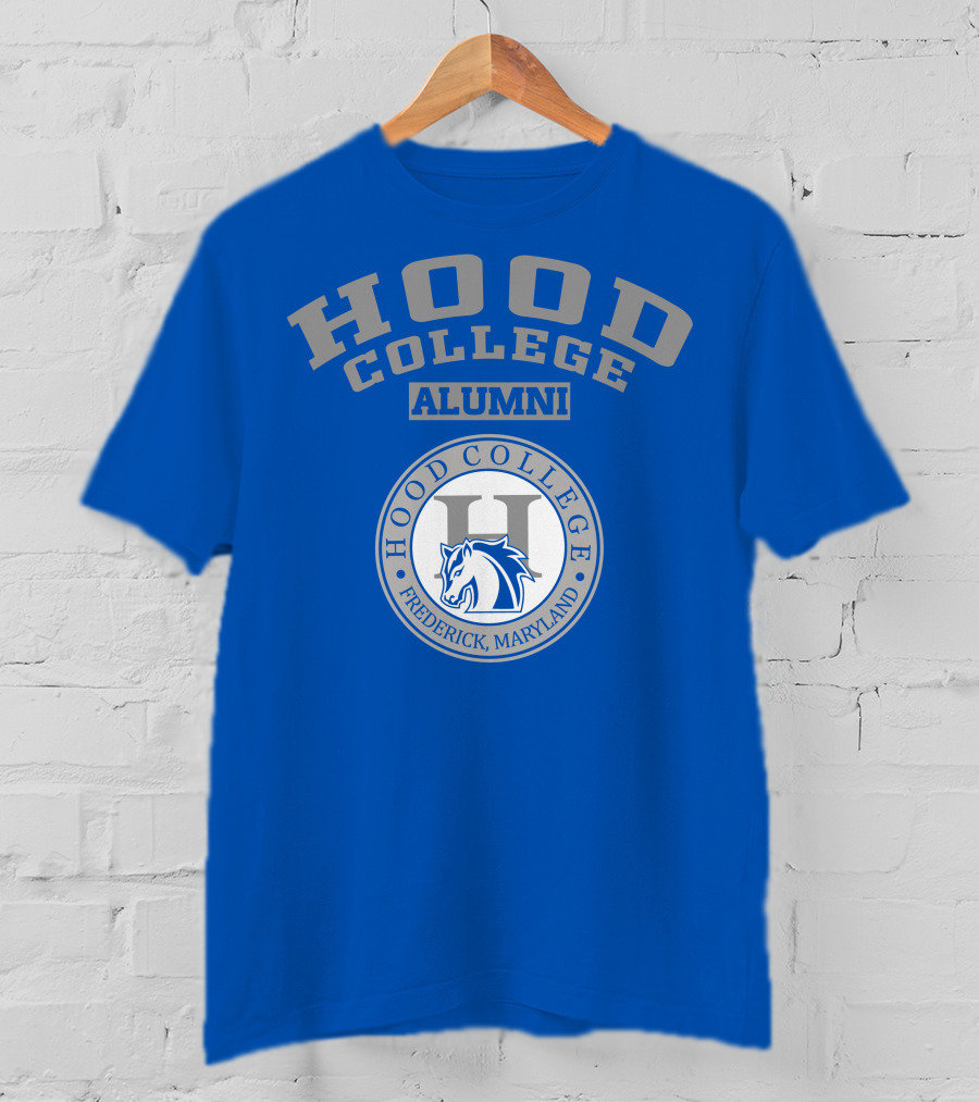 Hood College Alumni Frederick Maryland Logo Horse Emblem T-Shirt
