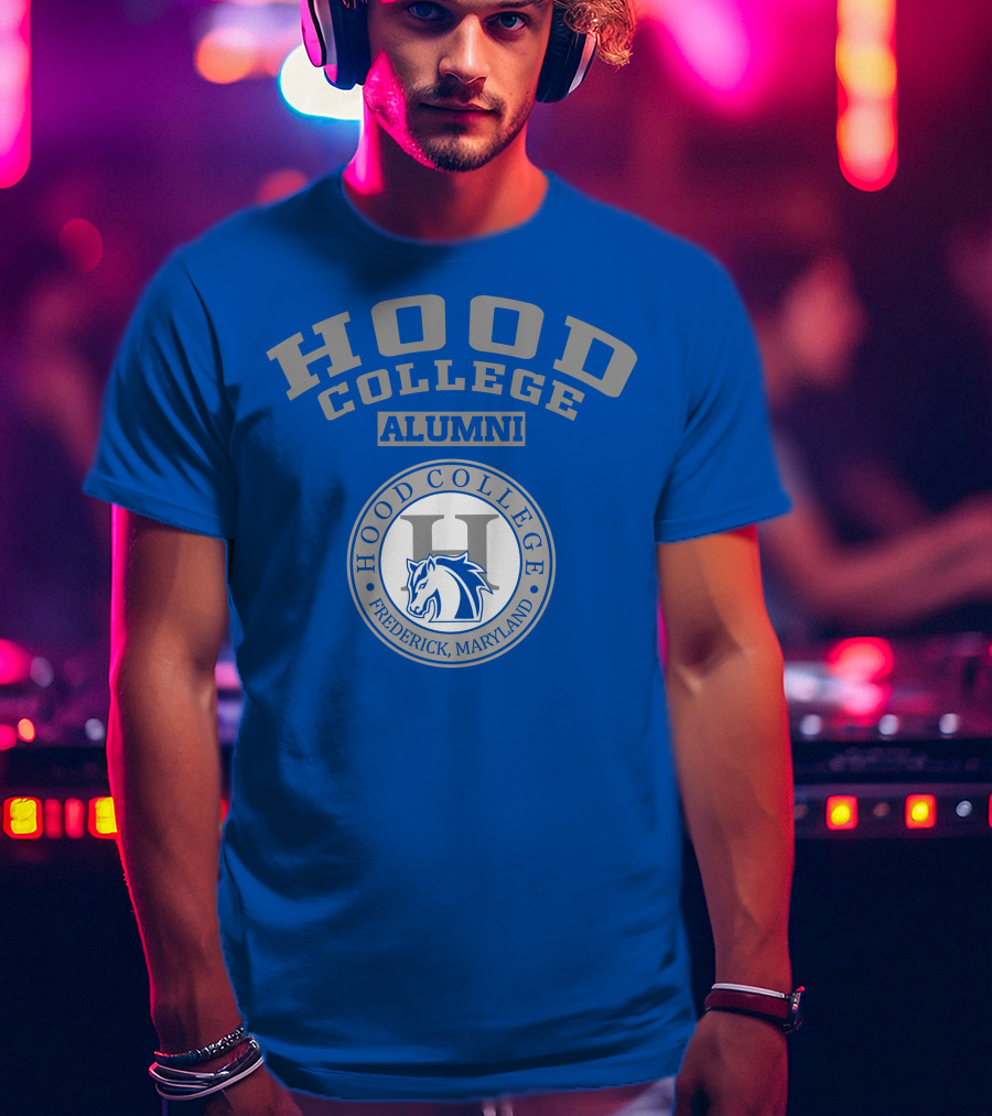 Hood College Alumni Frederick Maryland Logo Horse Emblem T-Shirt