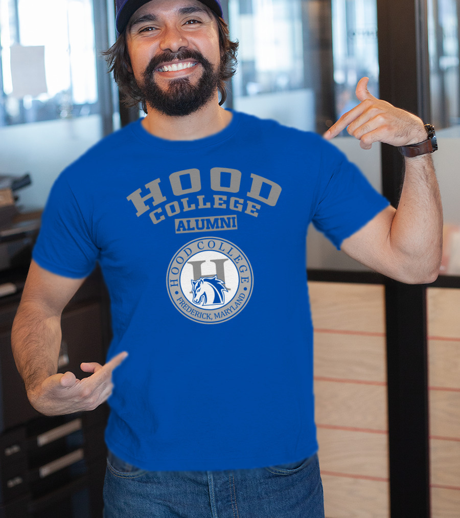 Hood College Alumni Frederick Maryland Logo Horse Emblem T-Shirt
