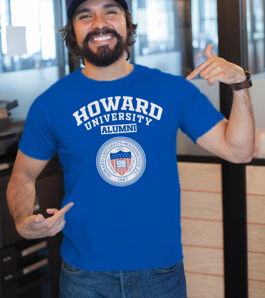 Howard University Alumni 1867 Washington D.C. Veritas Et Utilitas Seal T-Shirt