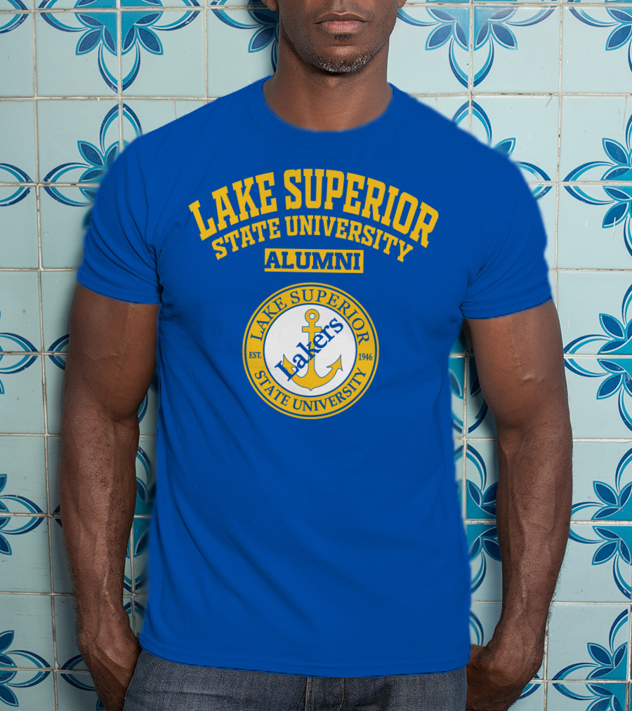 Lake Superior State University Alumni Lakers Anchor Logo Est 1946 T-Shirt