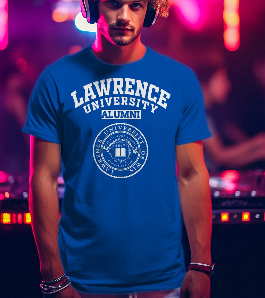 Lawrence University Alumni Veritas Est Lux Seal 1847 Wisconsin T-Shirt
