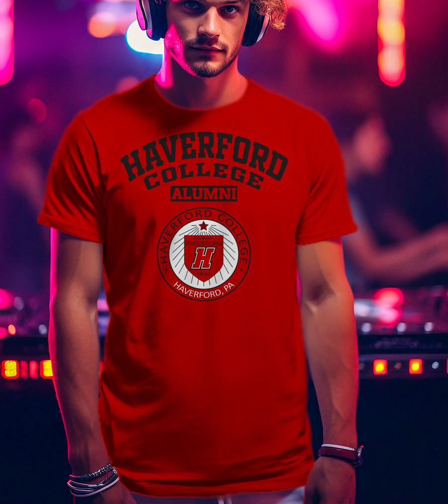 Haverford College Alumni Seal Haverford PA 1833 T-Shirt