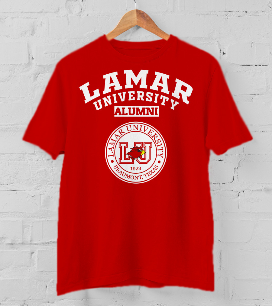 Lamar University Alumni Beaumont Texas 1923 Cardinal T-Shirt