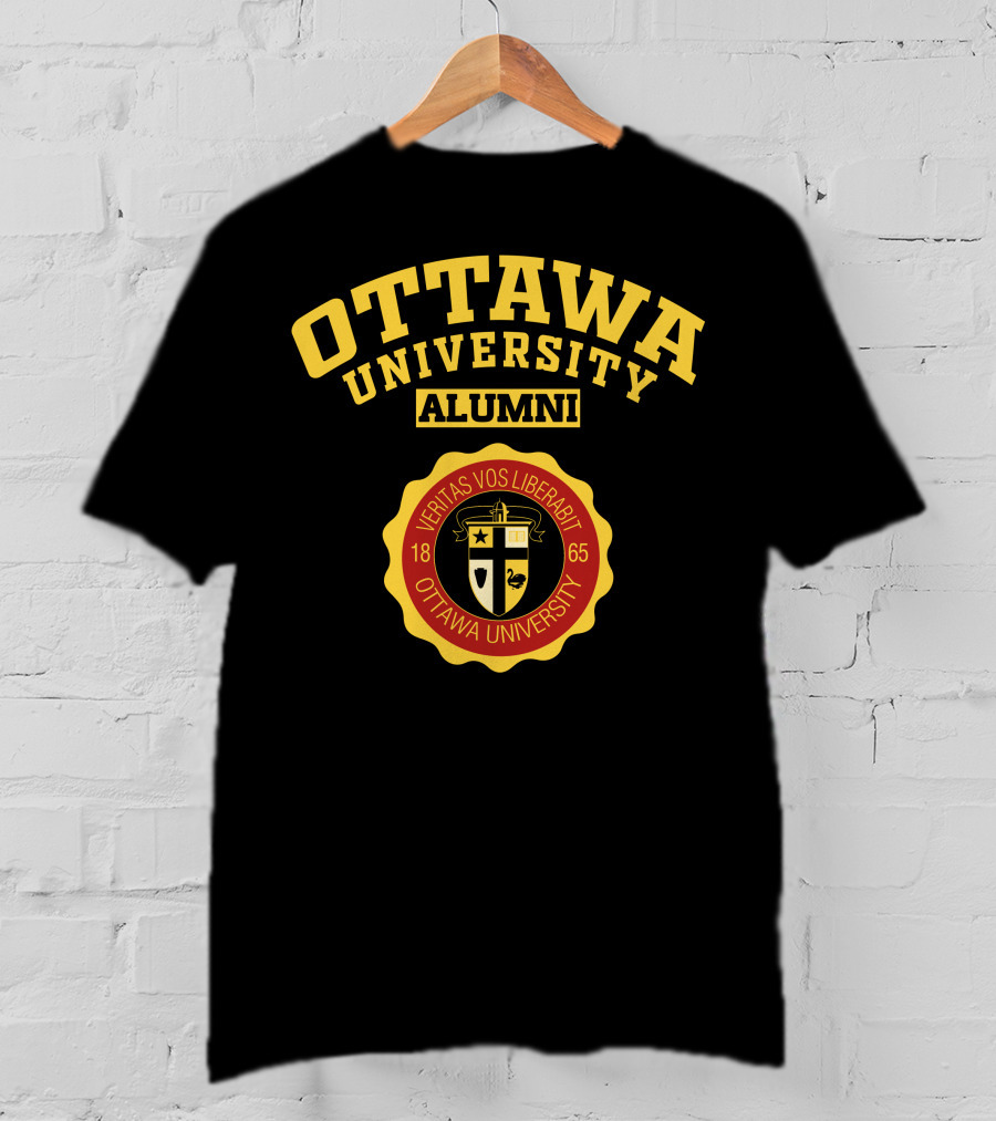 Ottawa University Alumni Veritas Vos Liberabit 1865 T-Shirt