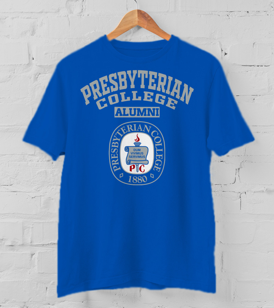 Presbyterian College Alumni Dum Vivimus Servimus P C 1880 T-Shirt
