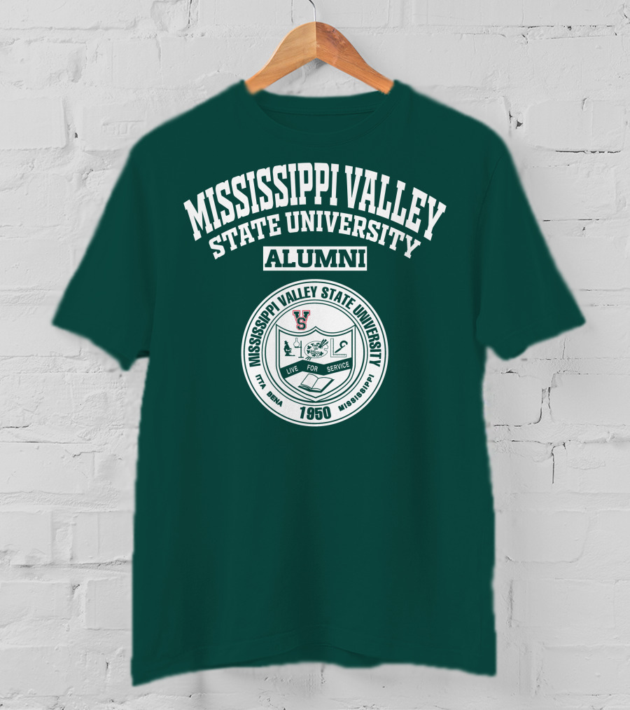 Mississippi Valley State University Alumni 1950 Live For Service T-Shirt