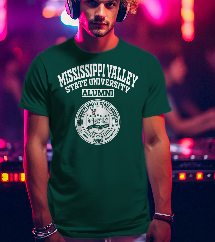 Mississippi Valley State University Alumni 1950 Live For Service T-Shirt