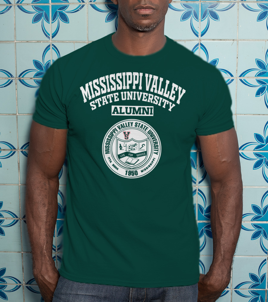 Mississippi Valley State University Alumni 1950 Live For Service T-Shirt