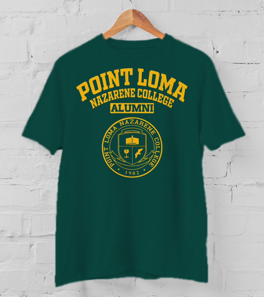 Point Loma Nazarene College Alumni 1902 Crest T-Shirt