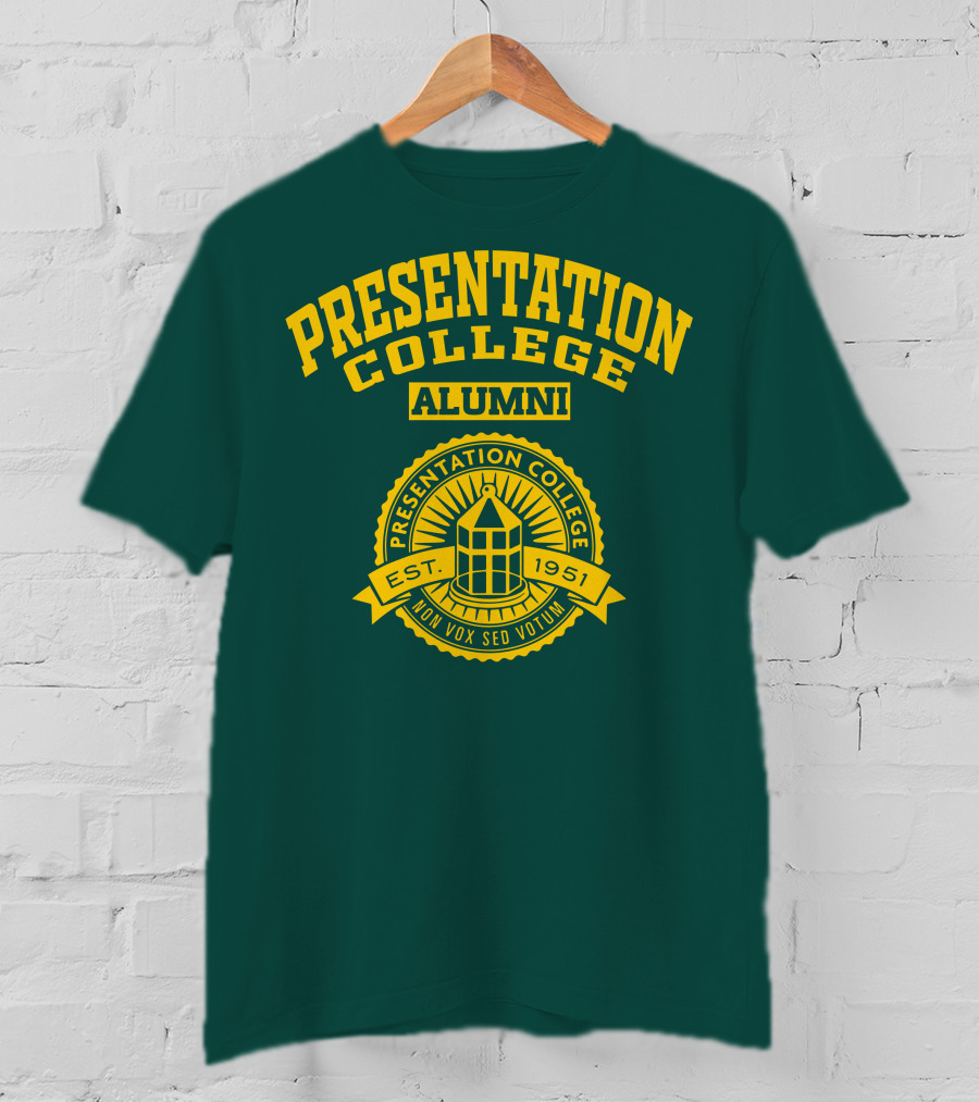 Presentation College Alumni Est. 1951 Mon Vox Sed Votum T-Shirt