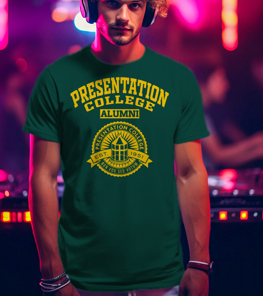 Presentation College Alumni Est. 1951 Mon Vox Sed Votum T-Shirt
