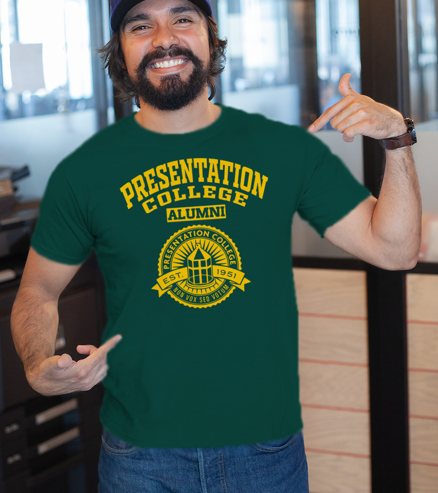 Presentation College Alumni Est. 1951 Mon Vox Sed Votum T-Shirt