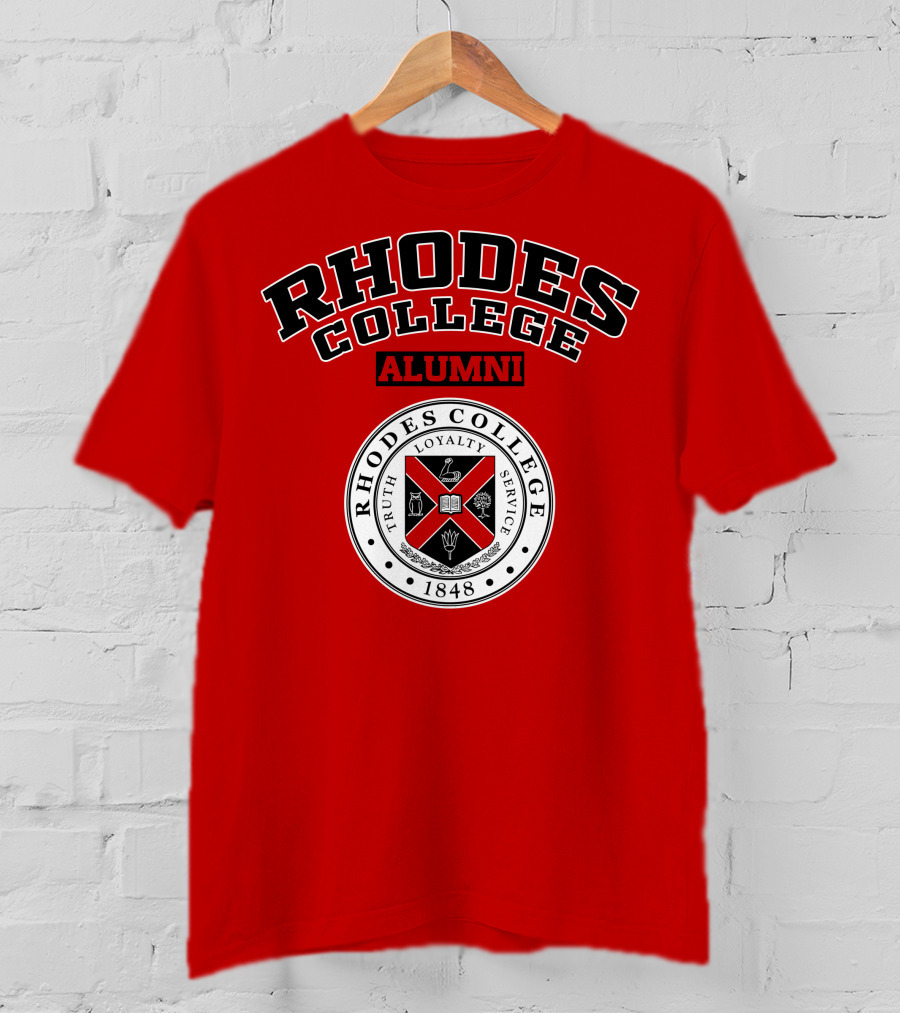 Rhodes College Alumni Truth Loyalty Service 1848 Seal T-Shirt