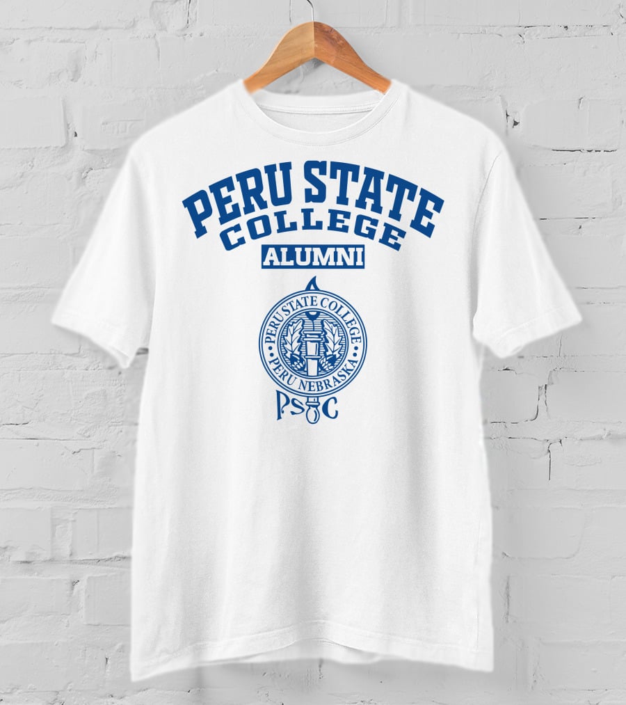Peru State College Alumni Seal Peru Nebraska PSC T-Shirt
