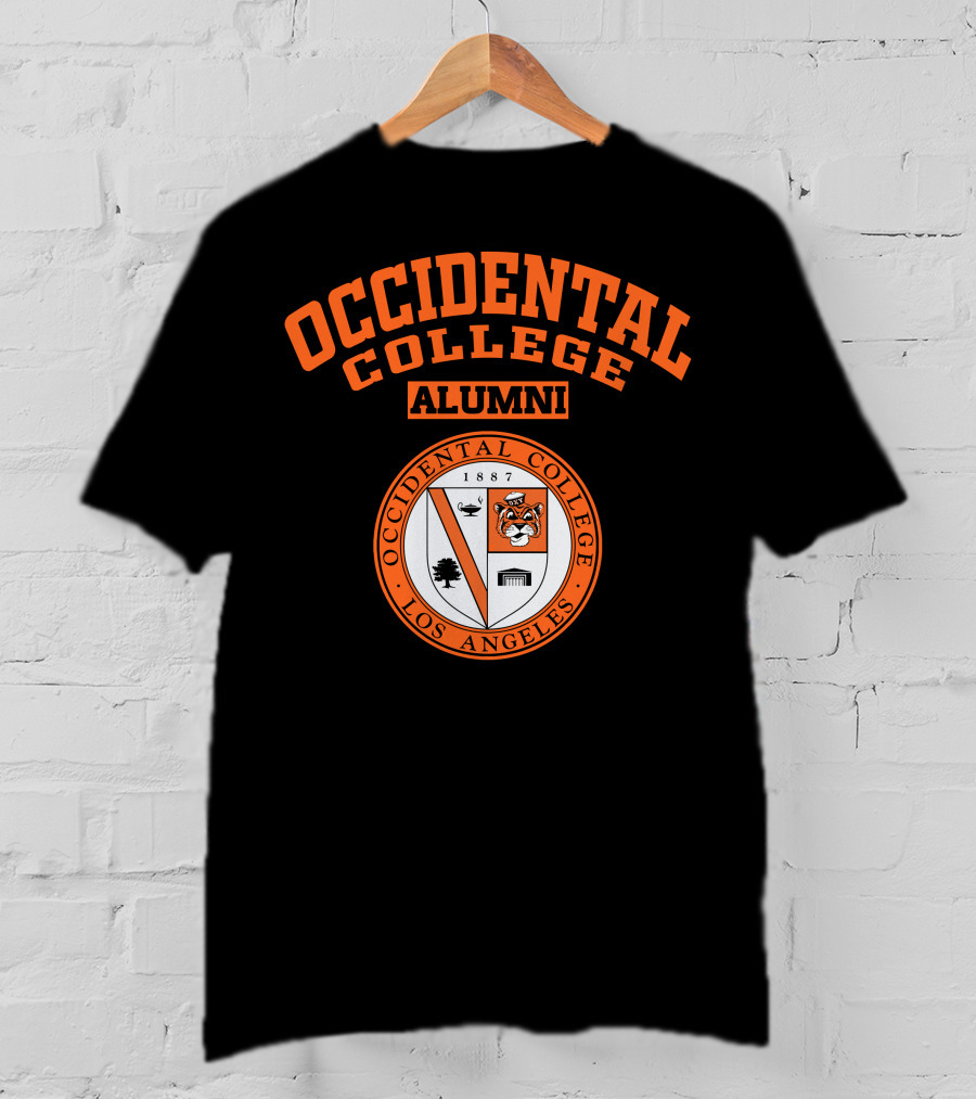 Occidental College Alumni Logo Seal Los Angeles Tiger 1887 T-Shirt